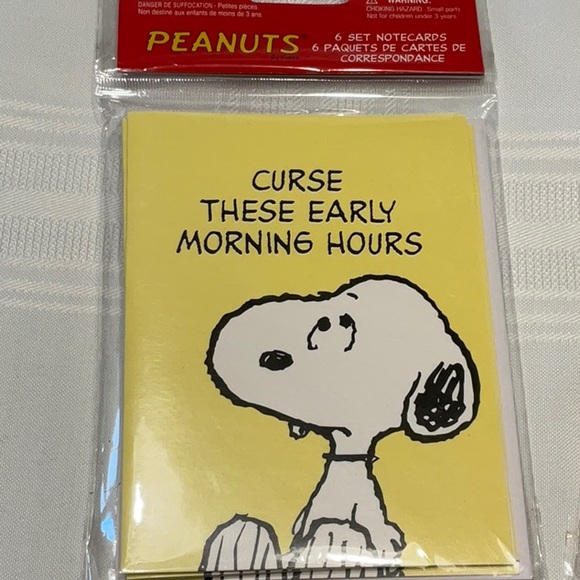 Peanuts 2 Pack  Six Notecards Each - Picture 2 of 4